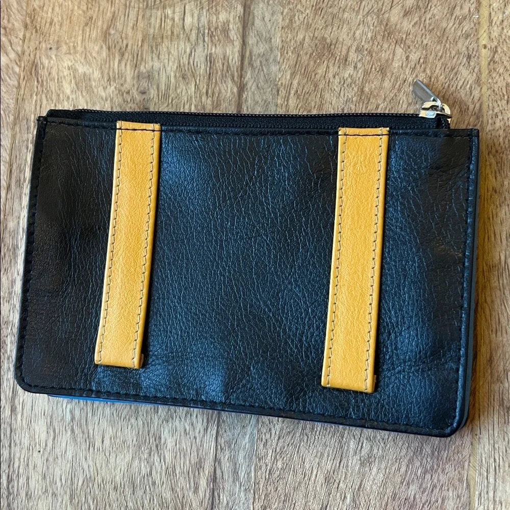 Multi Color Italian Leather Belt Wallet